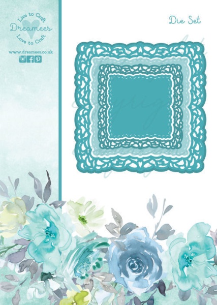 Lacy Square Frames Die Set